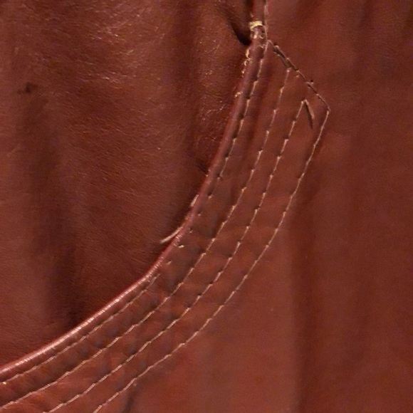 Full length leather coat - Picture 3 of 8